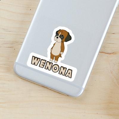 Wenona Autocollant German Boxer Gift package Image