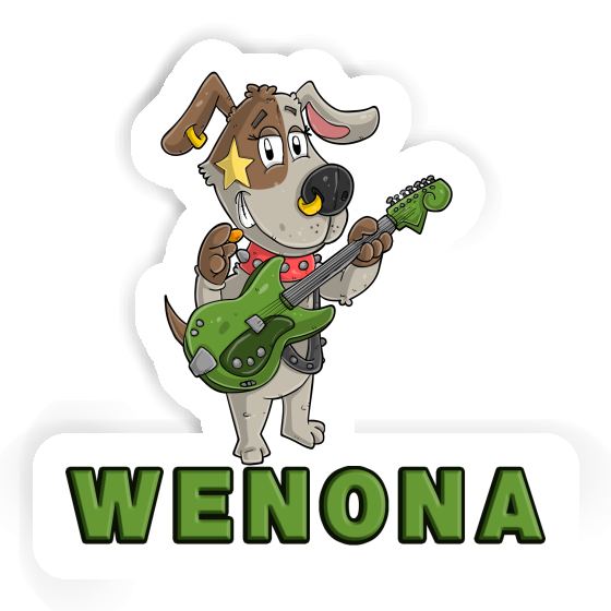 Sticker Wenona Gitarrist Notebook Image