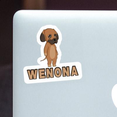 Autocollant Dogue allemand Wenona Notebook Image