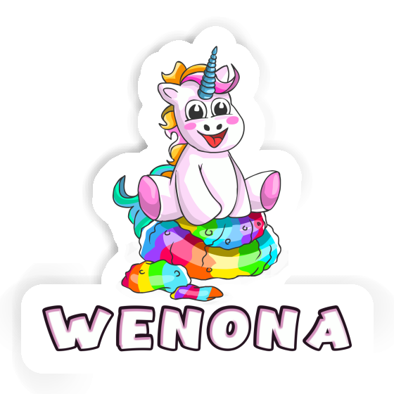 Baby Unicorn Sticker Wenona Laptop Image