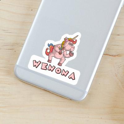 Sticker Smoking Unicorn Wenona Laptop Image
