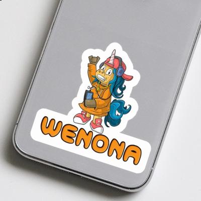 Wenona Sticker Hip-Hop Unicorn Laptop Image