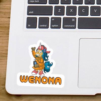 Wenona Sticker Hip-Hop Unicorn Image