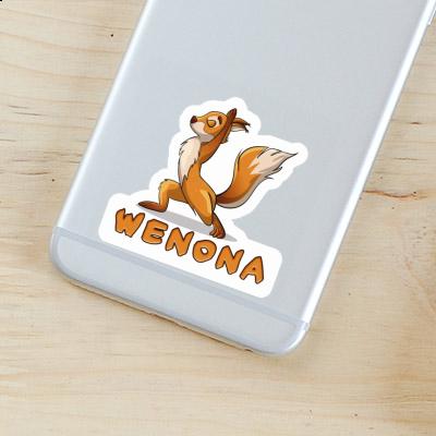 Wenona Sticker Yoga Squirrel Notebook Image