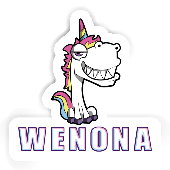 Sticker Grinning Unicorn Wenona Gift package Image
