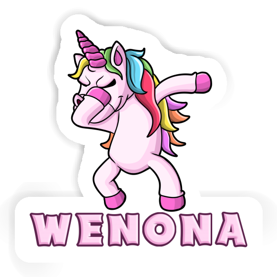 Sticker Dabbing Unicorn Wenona Notebook Image