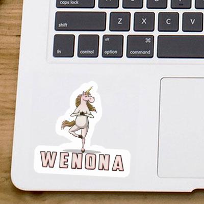 Sticker Wenona Yoga-Einhorn Gift package Image