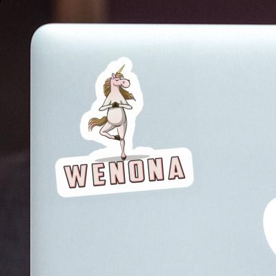 Sticker Wenona Yoga Unicorn Notebook Image