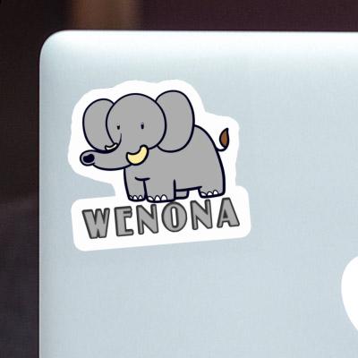 Sticker Elephant Wenona Laptop Image