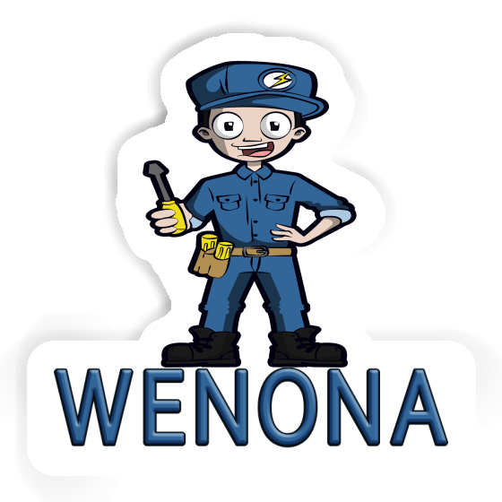 Sticker Wenona Electrician Laptop Image