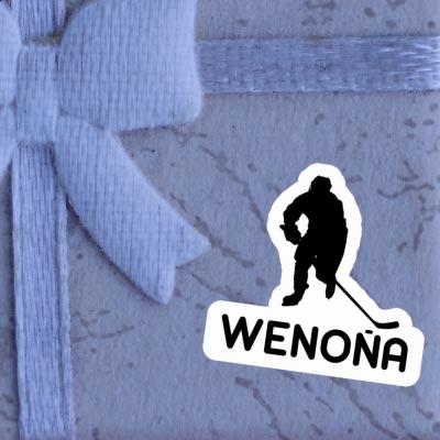 Sticker Wenona Eishockeyspieler Notebook Image