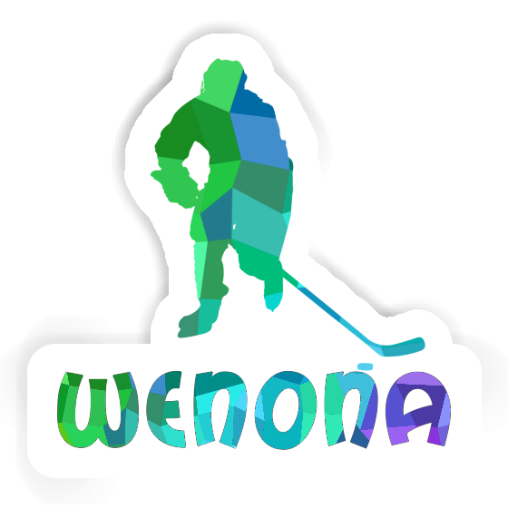 Sticker Wenona Eishockeyspieler Laptop Image