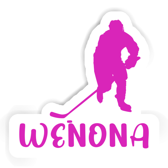 Joueuse de hockey Autocollant Wenona Image