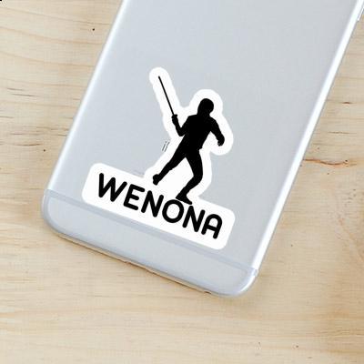 Wenona Sticker Fencer Notebook Image