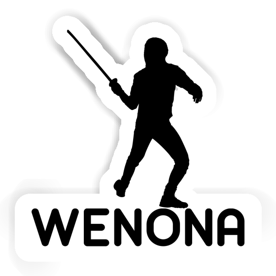 Wenona Sticker Fencer Gift package Image