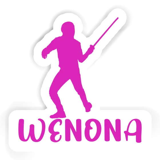 Sticker Fencer Wenona Notebook Image