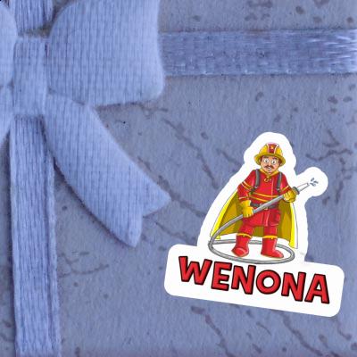 Wenona Sticker Firefighter Image