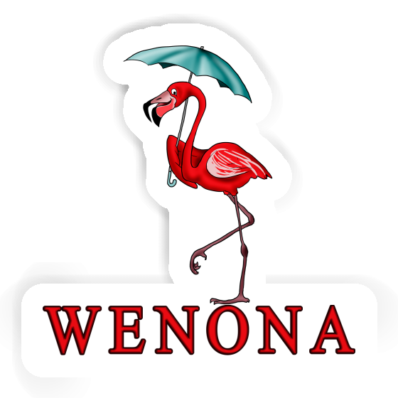 Sticker Flamingo Wenona Laptop Image