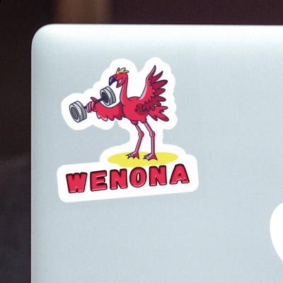 Sticker Wenona Flamingo Notebook Image