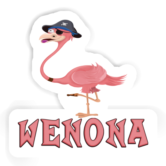 Wenona Sticker Flamingo Notebook Image