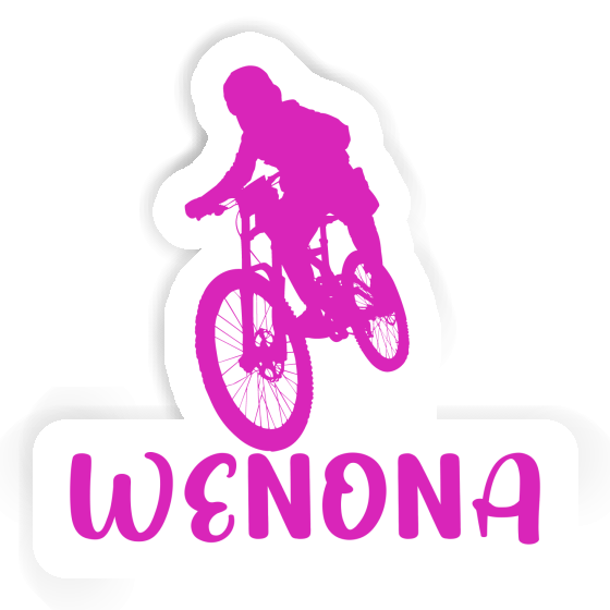 Freeride Biker Sticker Wenona Notebook Image