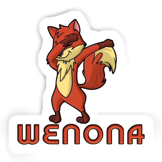 Dabbing Fox Sticker Wenona Notebook Image