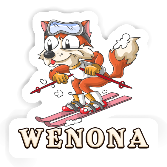 Skier Sticker Wenona Gift package Image