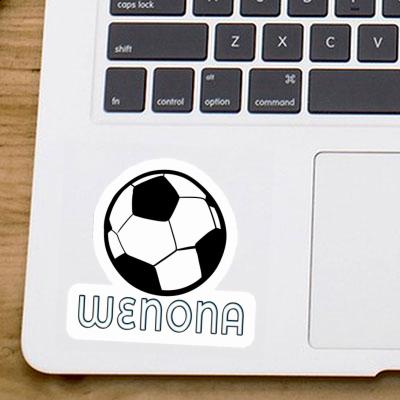 Sticker Fussball Wenona Laptop Image