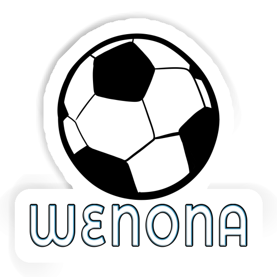 Ballon de foot Autocollant Wenona Notebook Image