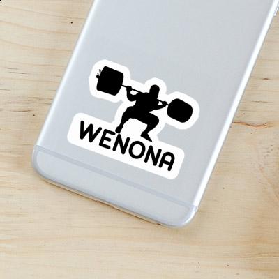 Wenona Sticker Weightlifter Notebook Image