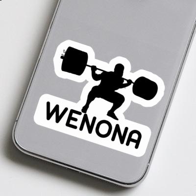 Wenona Sticker Gewichtheber Notebook Image