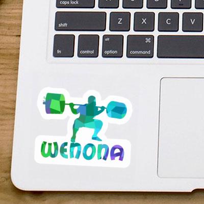Wenona Sticker Weightlifter Laptop Image