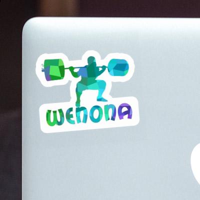 Wenona Sticker Weightlifter Image