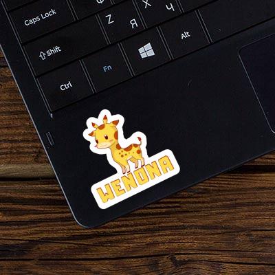 Wenona Autocollant Girafe Laptop Image