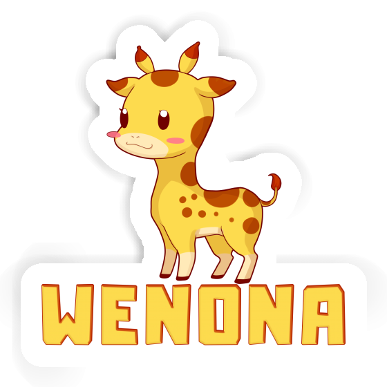 Wenona Autocollant Girafe Notebook Image