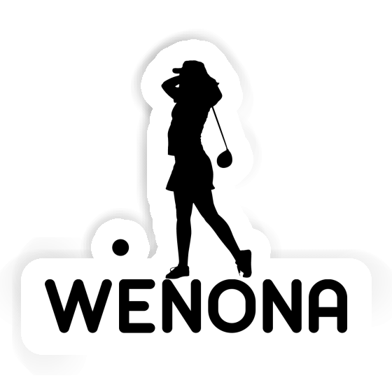 Golferin Sticker Wenona Notebook Image