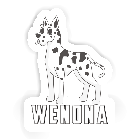 Sticker Wenona Great Dane Notebook Image