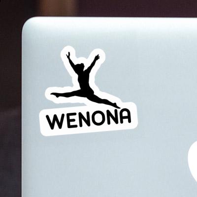 Wenona Aufkleber Gymnastin Laptop Image