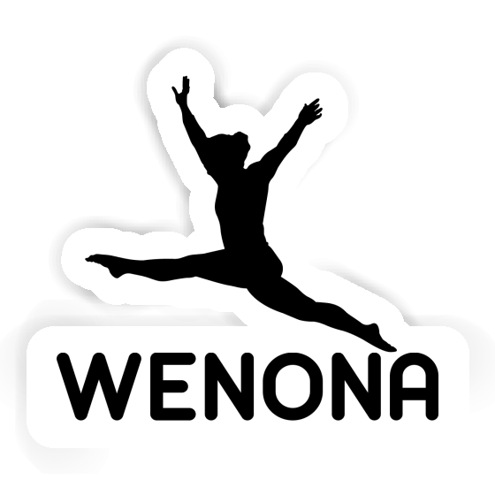 Wenona Sticker Gymnast Notebook Image