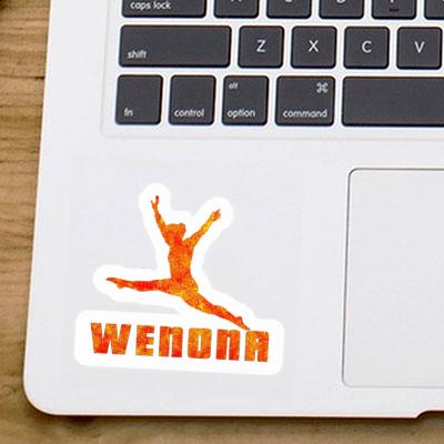Aufkleber Gymnastin Wenona Laptop Image