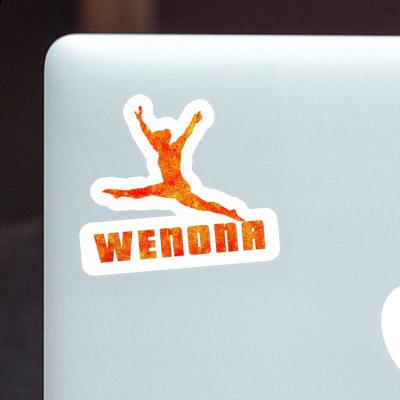 Aufkleber Gymnastin Wenona Laptop Image