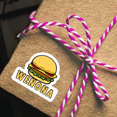 Sticker Wenona Hamburger Notebook Image