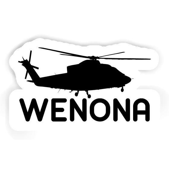 Wenona Sticker Helicopter Notebook Image