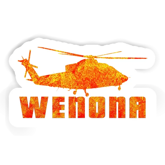 Helicopter Sticker Wenona Laptop Image