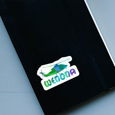 Wenona Sticker Helicopter Notebook Image