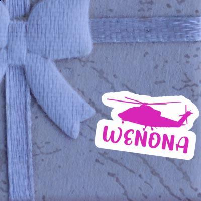 Wenona Sticker Helicopter Image