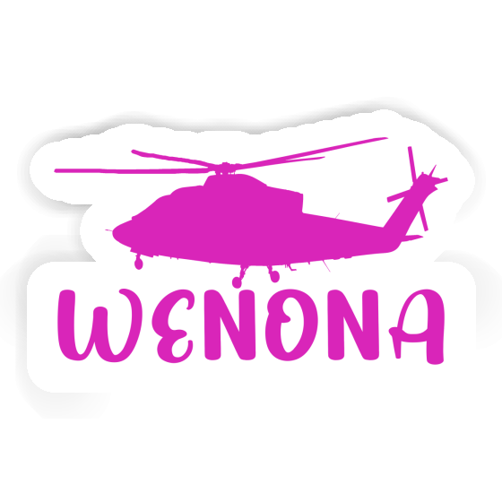 Wenona Sticker Helicopter Image