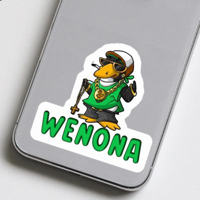 Sticker Wenona Hip-Hop Penguin Notebook Image