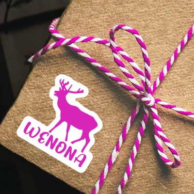 Sticker Wenona Deer Notebook Image