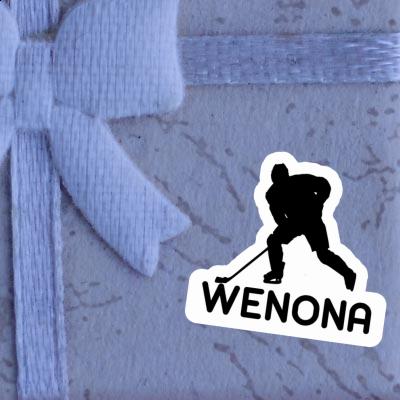 Sticker Hockey Player Wenona Laptop Image